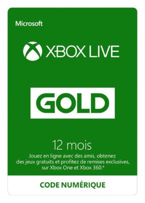 Abonnement Xbox Live Gold 12 mois [Code Digital – Xbox Live]