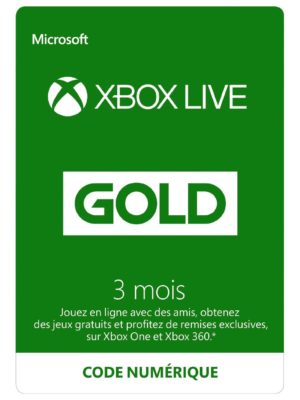 Abonnement Xbox Live Gold 3 mois