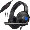 ONIKUMA K19 Headphones-Microphone Computer Playstation-Black