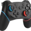 Manettes pour Switch/Switch Lite, Manette sans Fil pour Nintendo Switch, 6 Axes Manette Pro Switch de Jeu avec Bluetooth/Turbo/Double Moteur pour Switch Pro et Switch Lite et PC