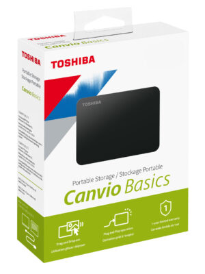 Toshiba Canvio Ready 1TB Portable External Hard Drive 2.5 Inch USB 3.0 - Black