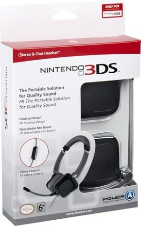 Micro-casque stéréo pour Nintendo 3DS – noir