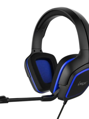 IPEGA PG-R006 Computer Games Wired Headset Noise Reduction Headphones with Mic for Sony PS4 / Nintendo Switch Lite / PC / Phones(Blue)
