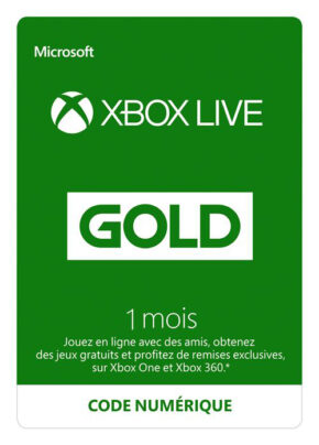 Code de téléchargement Xbox Live Gold : 1 mois d’abonnement