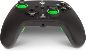 Manette filaire amélioré – PowerA Hint of Green (Xbox One)