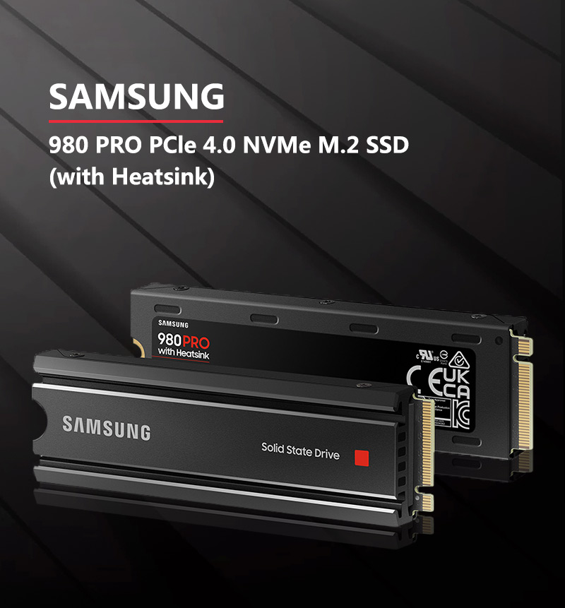 Samsung - 980 PRO Heatsink 2TB Internal SSD PCIe Gen 4 x4 NVMe for PS5