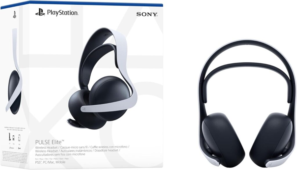 Casque sans-fil Pulse Elite, bluetooth, compatible PS5 et PlayStation Portal, 30h de batterie