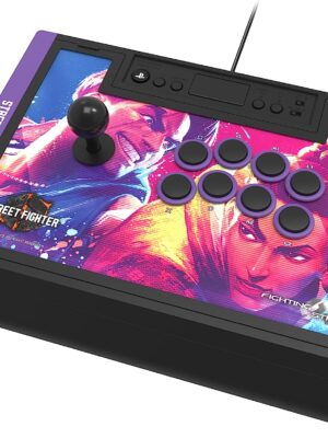 Hori PS5 Fighting Stick Alpha (Street Fighter VI) pour Playstation 5, PS4, PC - Licence officielle Sony et Capcom