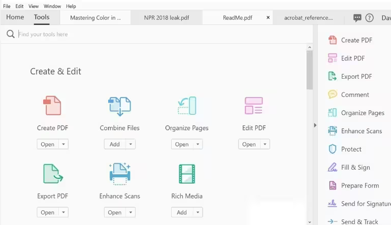Adobe Acrobat Pro DC 2019 (PC) (1 appareil, à vie)