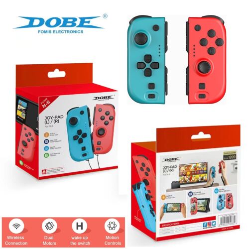 Manettes sans fil DOBE Joy-Con LR Compatibles pour Nintendo Switch