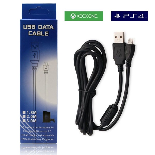 Câble De Recharge Pour Manette PS4 – Câble USB Longueur Standard Noir
